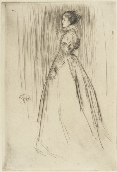 The Velvet Dress (Frances Leyland) by James Abbott McNeill Whistler